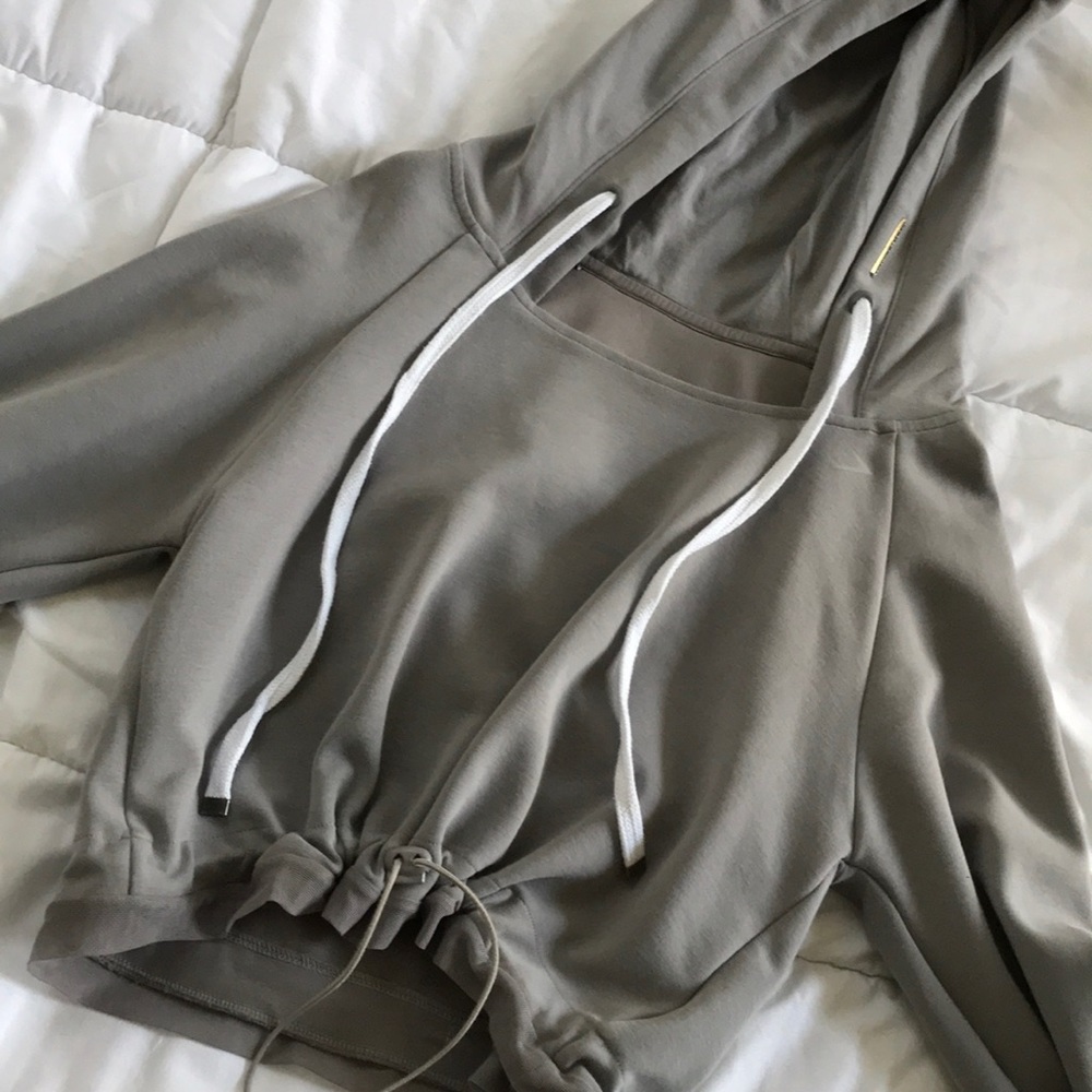 Whitney SimmonsXGymshark grey hoodie